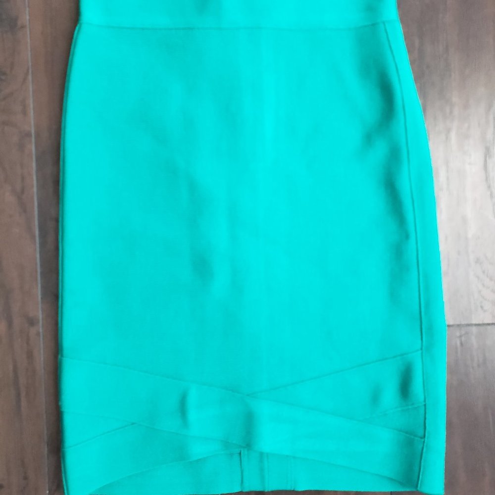 Bebe Turquoise Bodycon Skirt - XS
